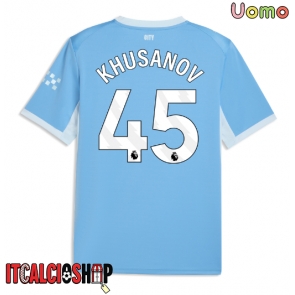 Manchester City Abdukodir Khusanov #45 Prima Maglia 2026-27 Manica Corta Manchester City Abdukodir Khusanov #45 Prima Maglia 2026-27 Manica Corta